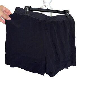 Samsoe Samsoe Nessie Shorts Womens Medium M Black Lenzing Viscose Elastic Waist